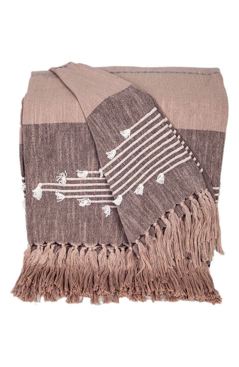 Adonia Fringe Throw Blanket