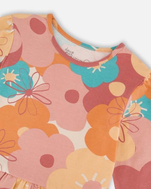 Deux Par Deux Organic Cotton Dress In Multi