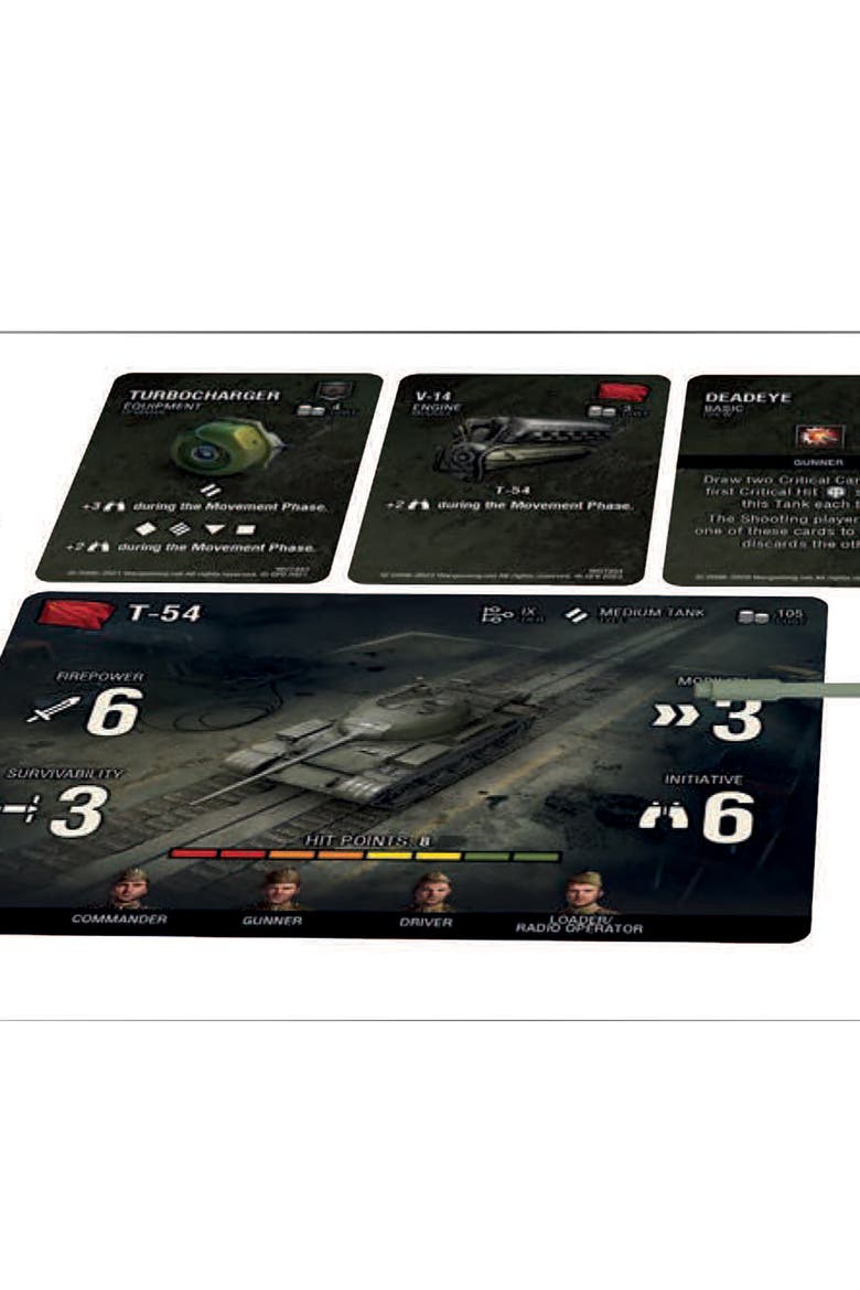 Soviet T54 Expansion Wot Miniatures Game, Alternate, color, Multicolored