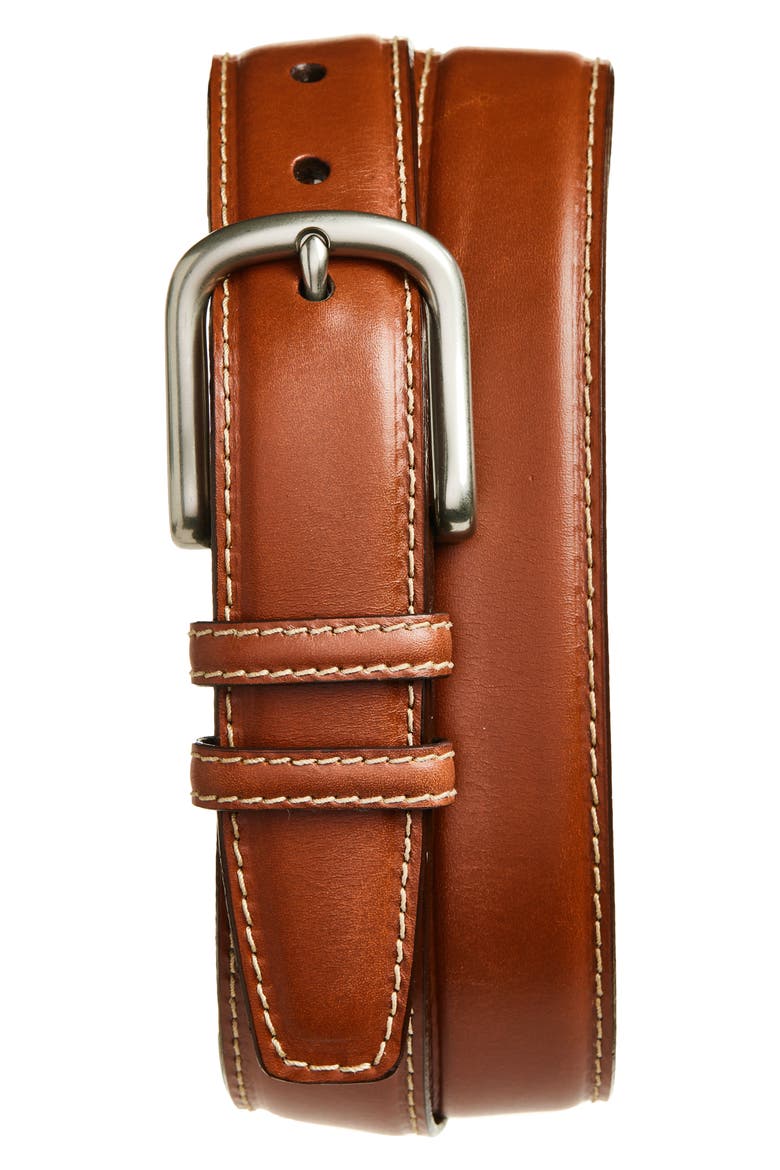 Italian Bridle Leather Belt, Main, color, TAN
