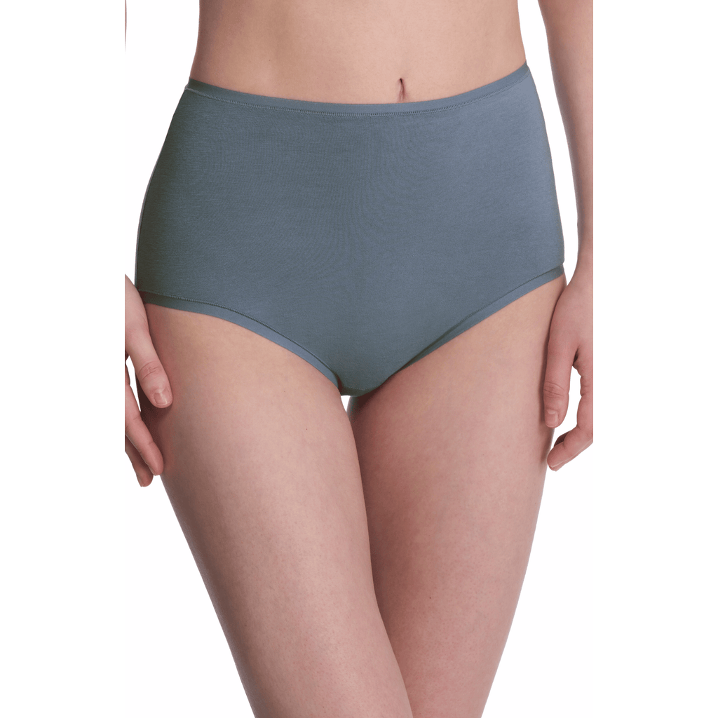 Natori Bliss Bare Cotton High Waist Brief In Gray