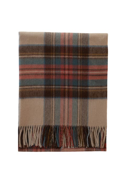 Lambswool Tartan Throw Blanket