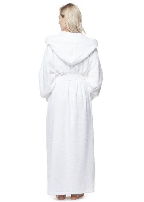 Arus Cotton Full Length Hooded Bathrobe In Multi