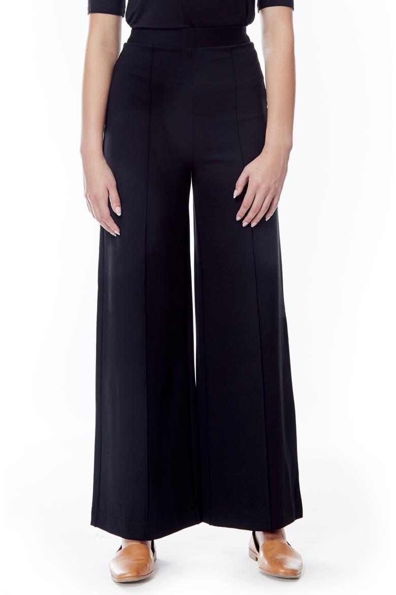 Julianna Ponte Pants, Main, color, BLACK