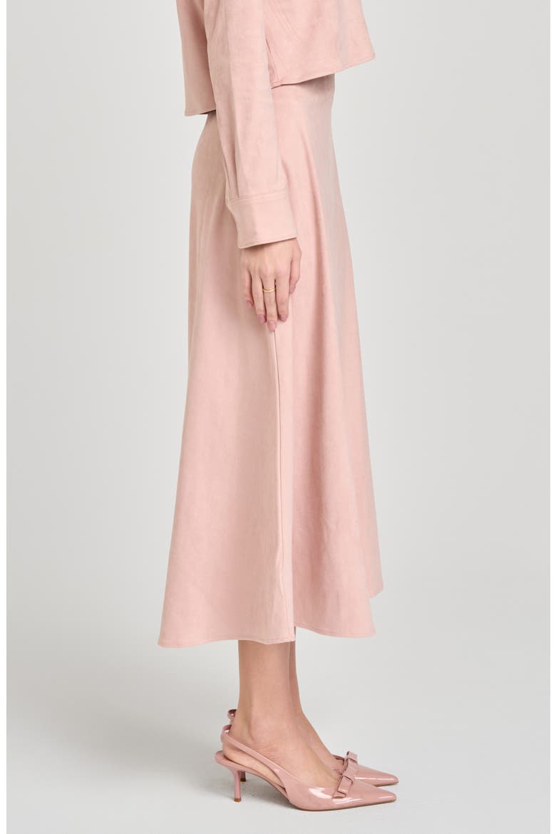 Chandler A-Line Midi Skirt, Alternate, color, PINK