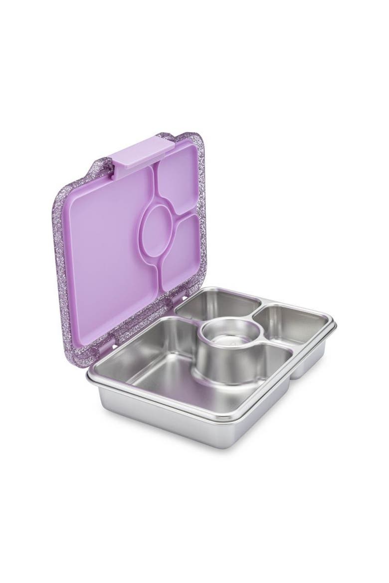 Prêt Stainless Steel Leakproof Bento Lunch Box, Alternate, color, Colette Glitter Purple
