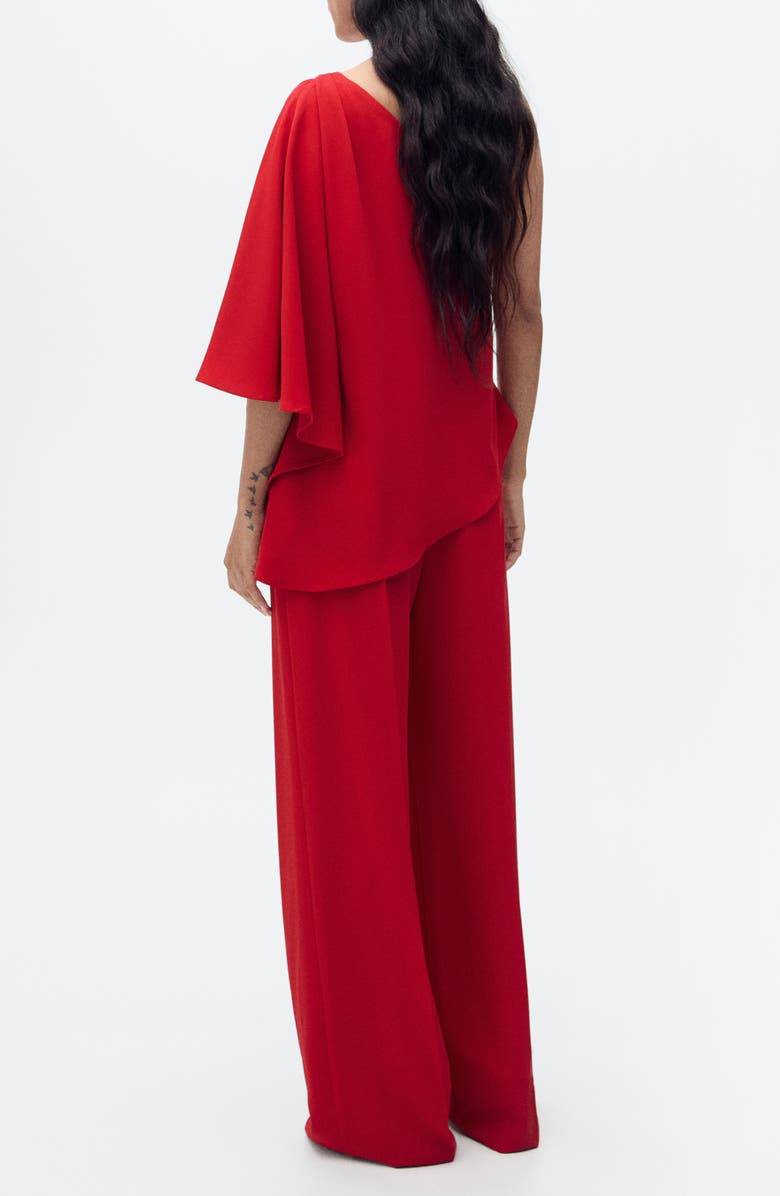 MANGO Asymmetric One-Shoulder Jumpsuit, Alternate, color, 