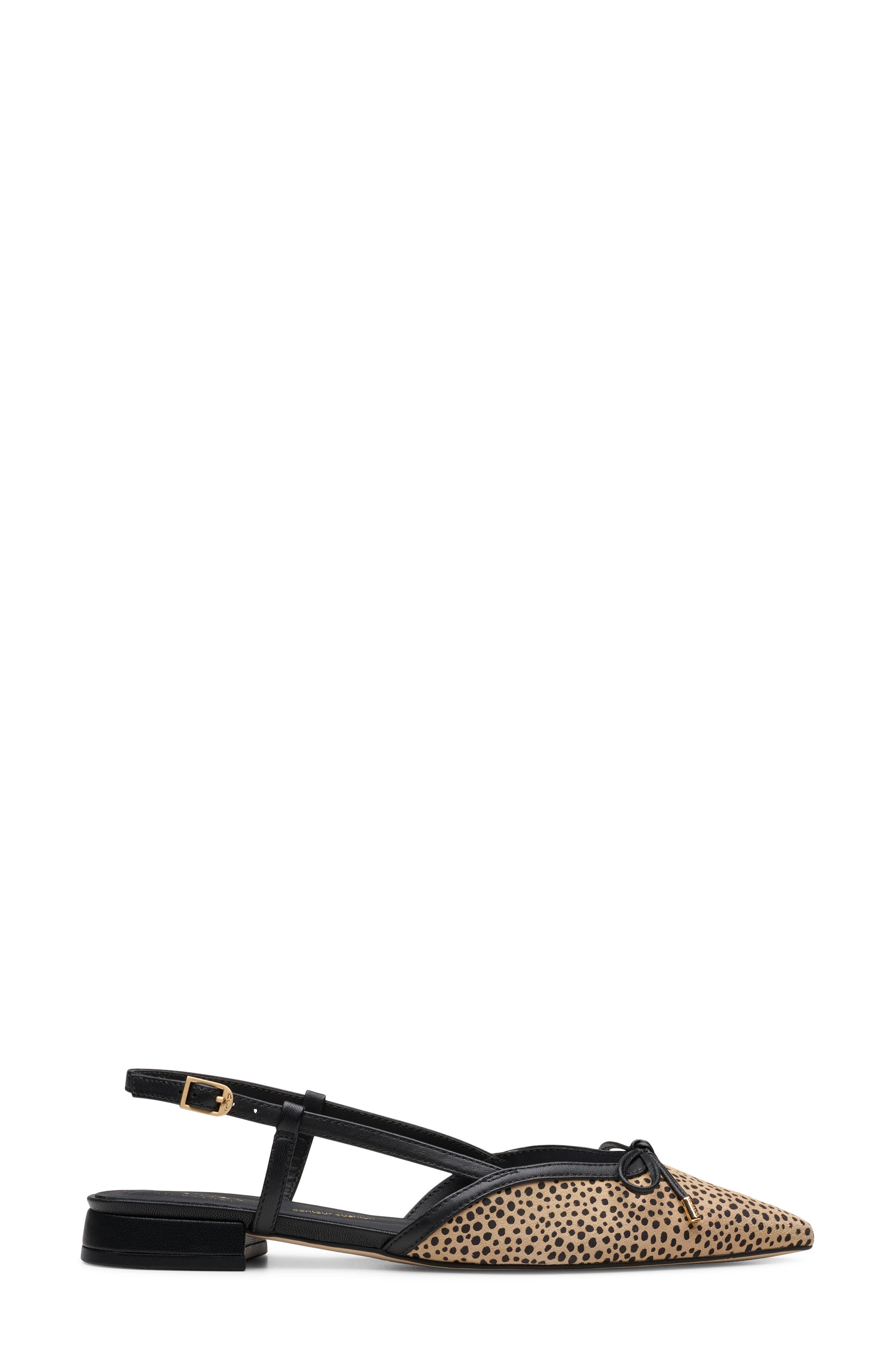 Sensa Bow Slingback Flat, Alternate, color, ANIMAL PRINT
