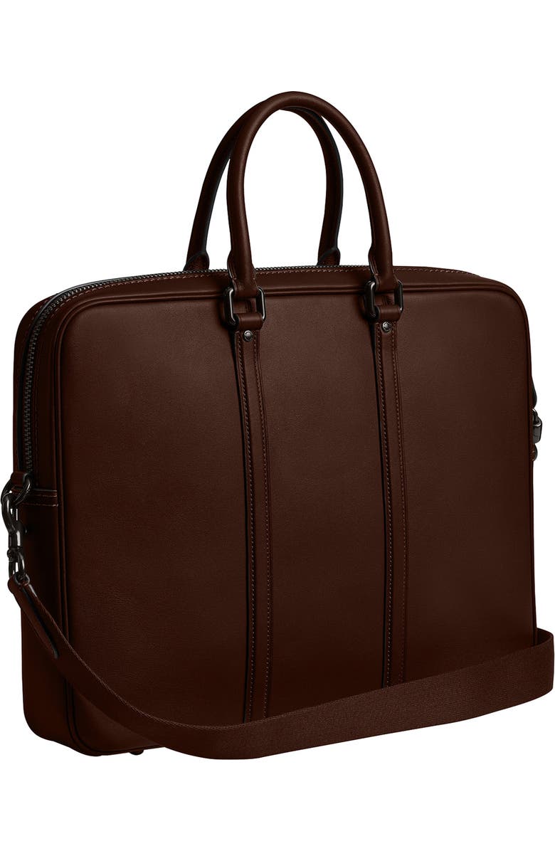 COACH Metropolitan Leather Briefcase, Alternate, color, Maple
