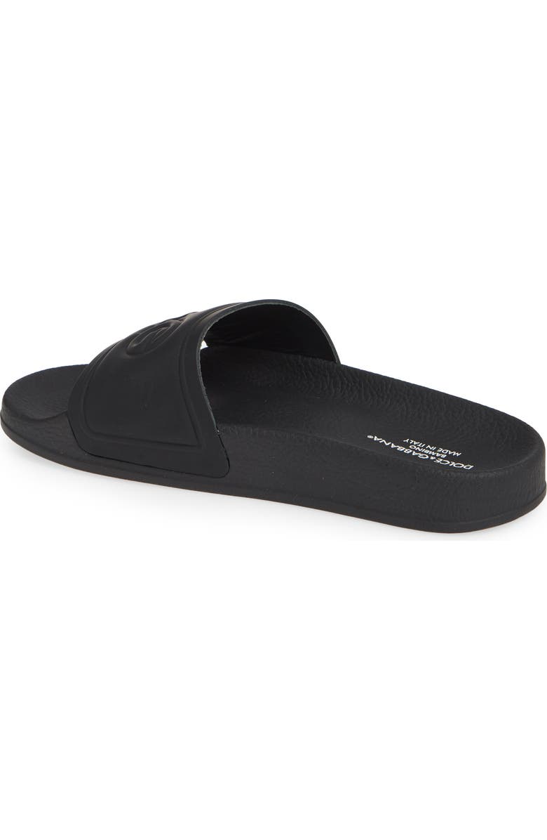 Dolce&Gabbana Logo Slide Sandal, Alternate, color,