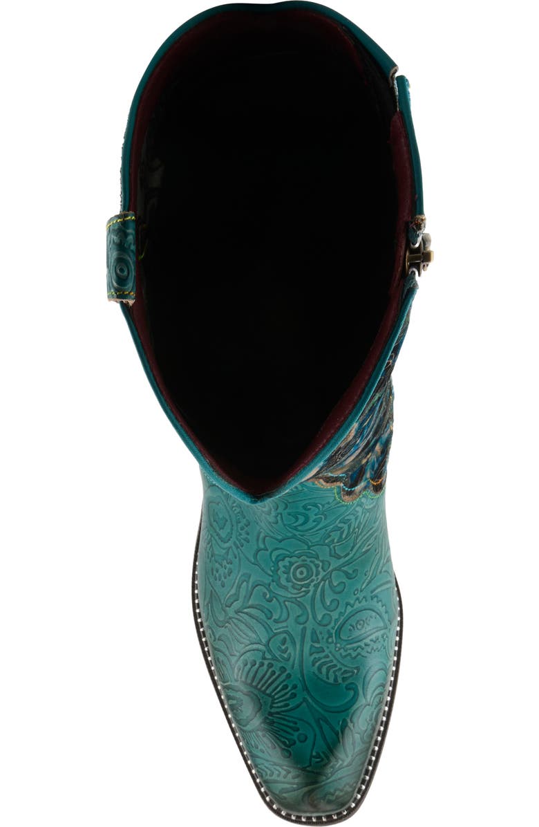 L'Artiste by Spring Step Rodeoqueen Western Boot, Alternate, color, Turquoise Multi