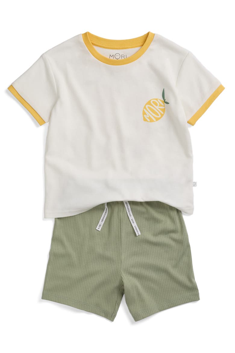 Oversized Printed T-Shirt, Alternate, color, Citrus & Cloud Dancer