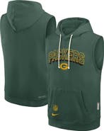 Nike Men's Nike Green Green Bay Packers Sideline Performance Sleeveless Pullover Hoodie