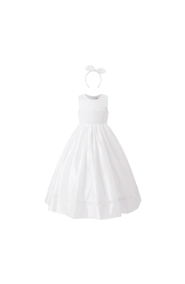 Tulleen Sylvarra Sleeveless Formal Dress with Headband, Alternate, color, White