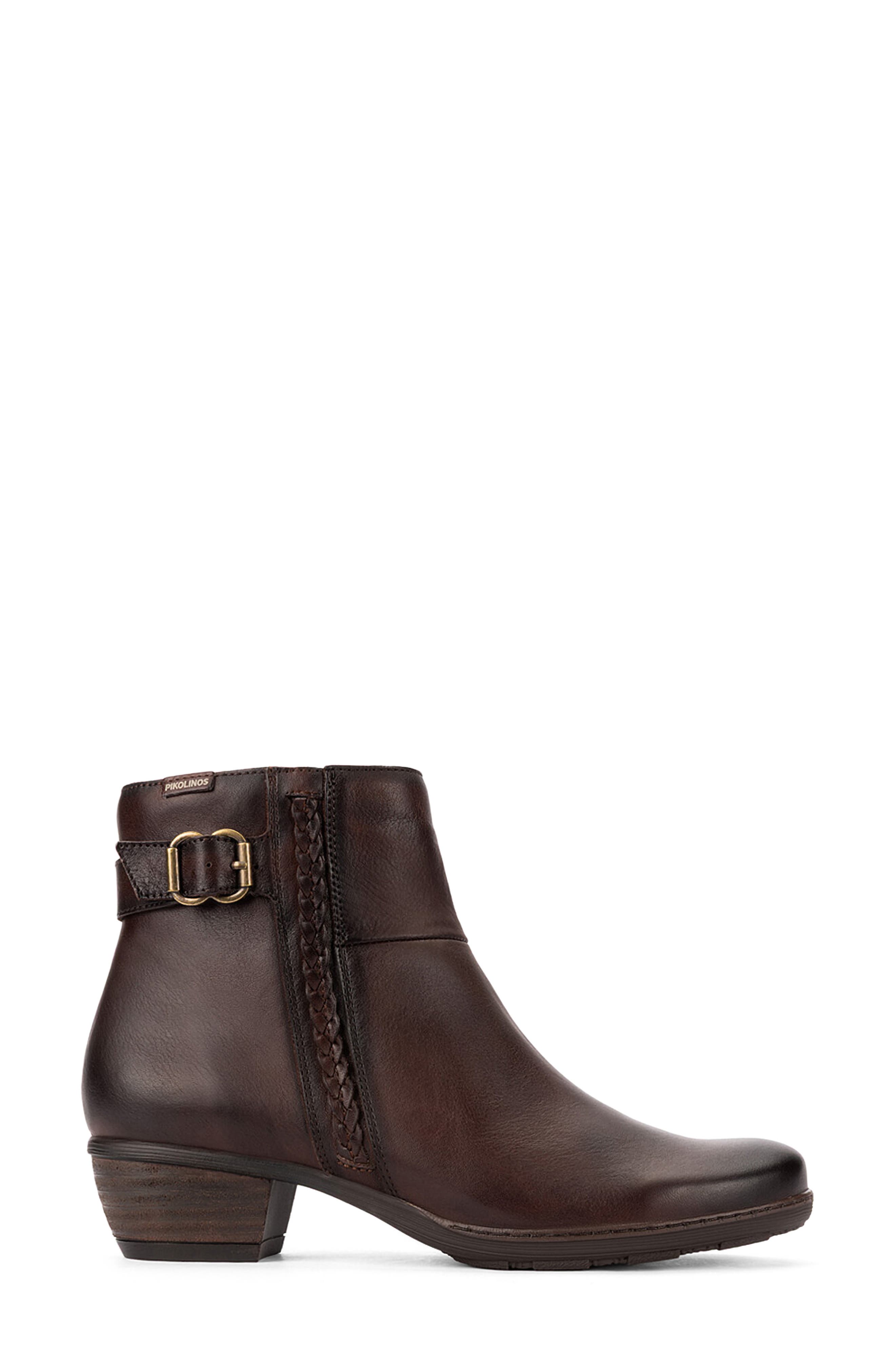 Utiel Leather Bootie, Alternate, color, CAOBA