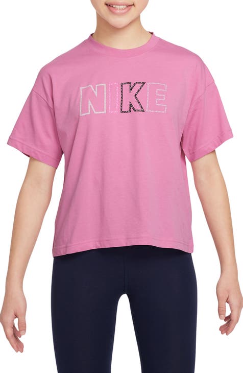 Kids' Sportswear Logo Cotton T-Shirt (Big Kid)