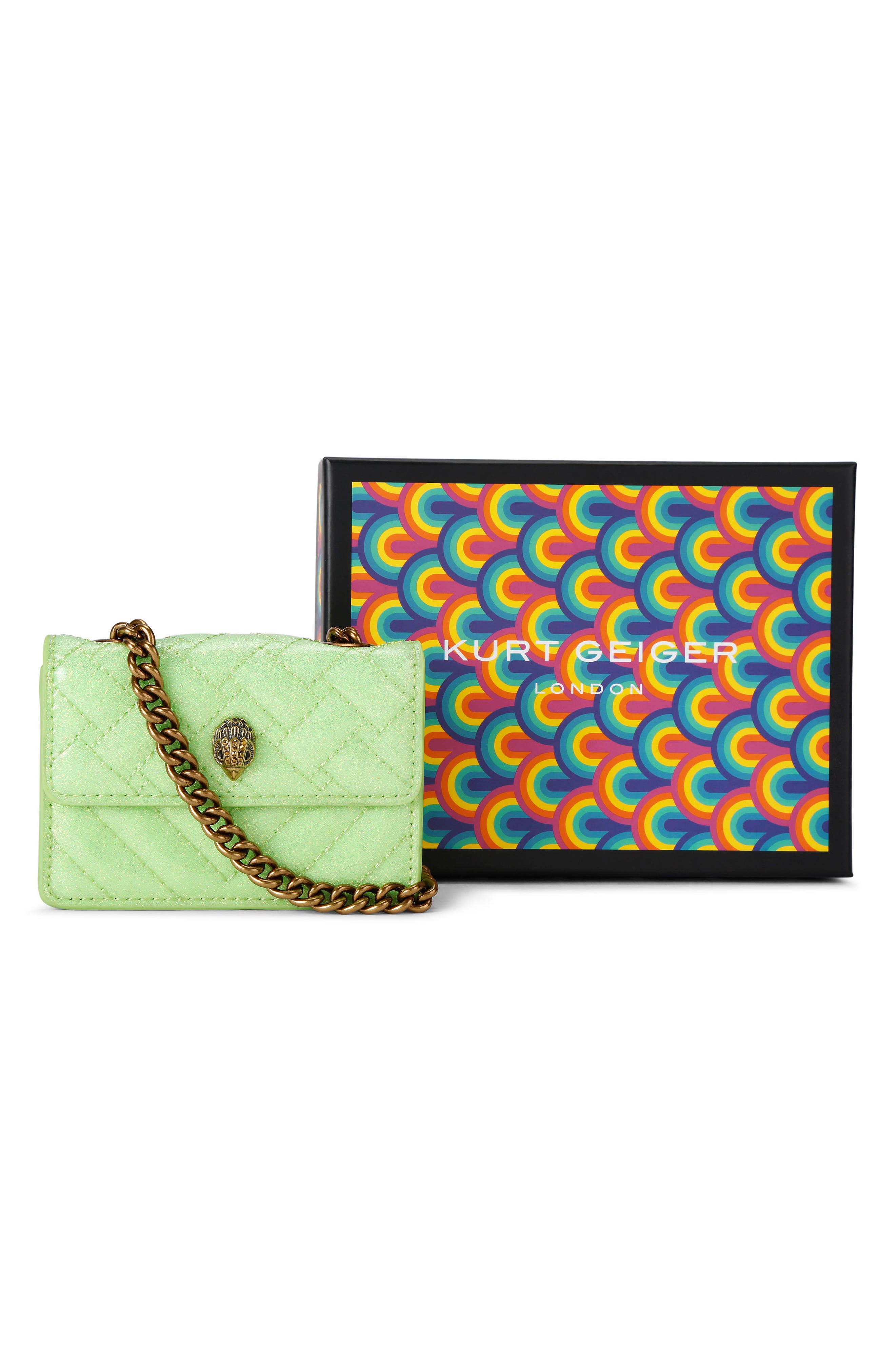 Kurt Geiger London Micro Kensington Quilted Convertible Crossbody Bag, Alternate, color, 