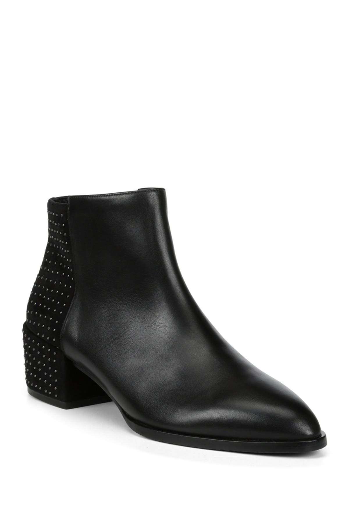 Donald Pliner Devasp Leather & Suede Studded Bootie, Main, color, 