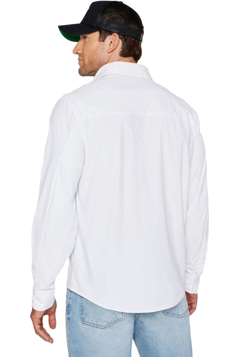 Men's The Don Long Sleeve Button Up, Alternate, color, Classic White