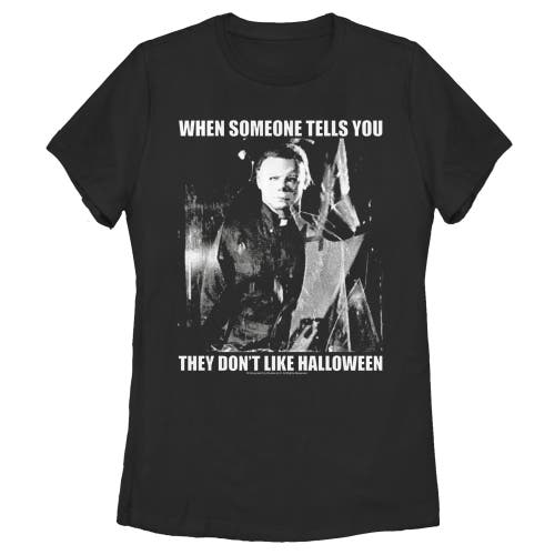 Halloween Ii Michael Myers Love It Or Else Graphic T-shirt In Black
