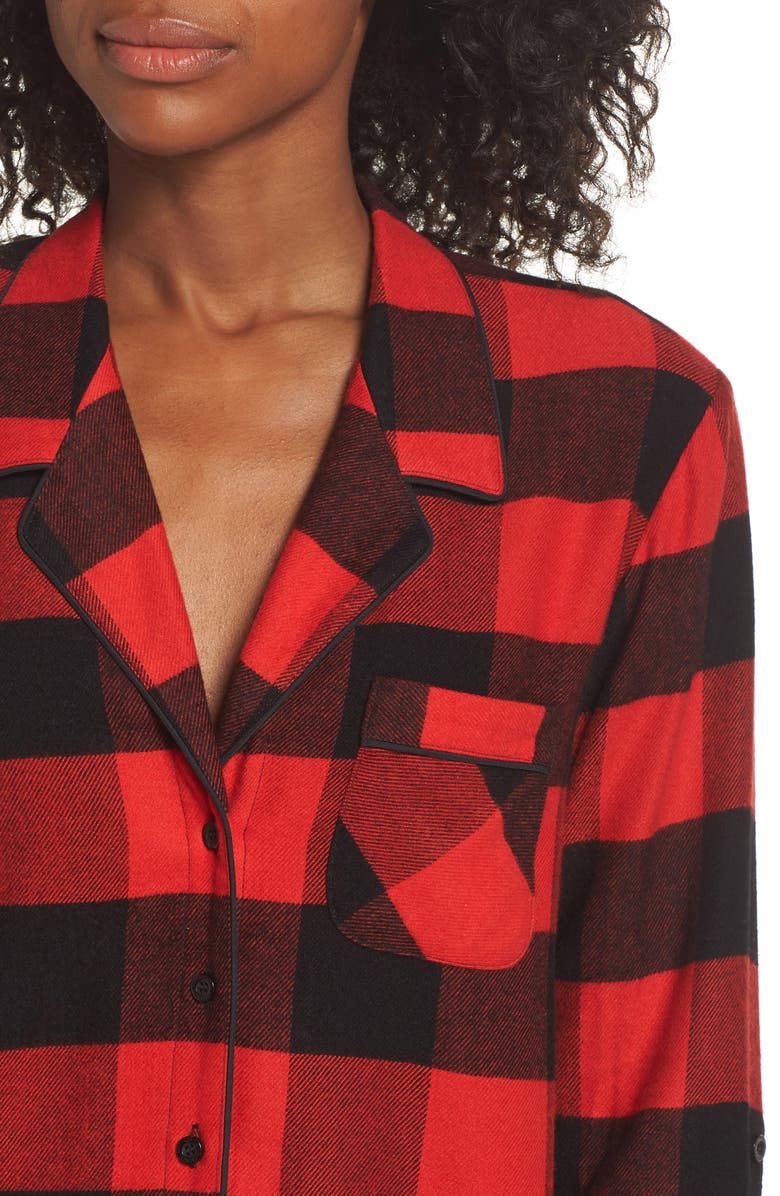 Nordstrom Lingerie Starlight Flannel Pajamas, Alternate, color, 