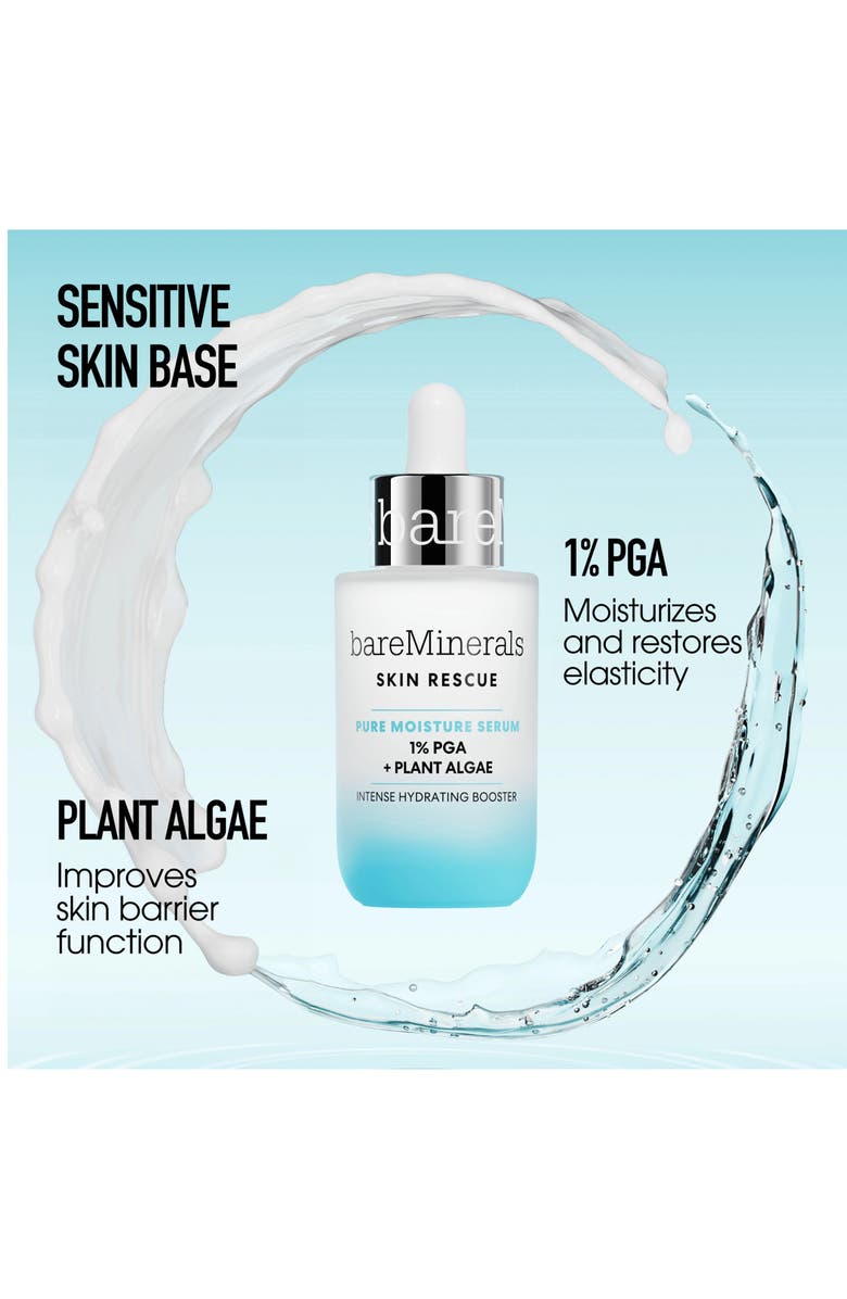 bareMinerals<sup>®</sup> SKIN RESCUE Pure Moisture Serum with 1% PGA and Plant Algae, Alternate, color, Pure Moisture Serum
