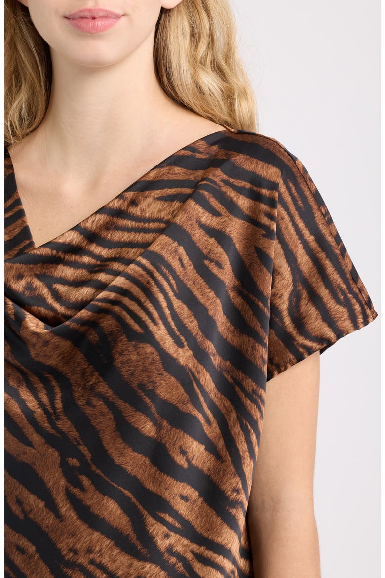 Print Cowl Neck Top, Alternate, color, ANNE BLACK MULTI