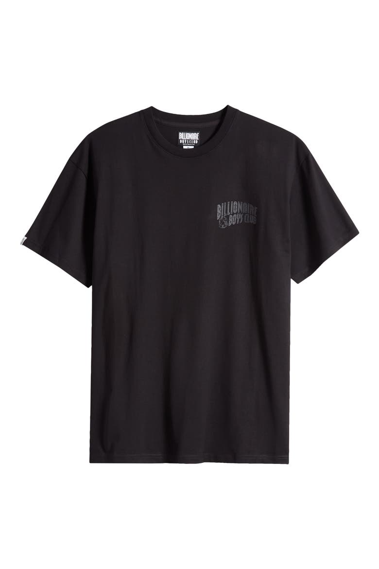 Small Arch Logo Cotton Graphic T-Shirt, Alternate, color, BLACK