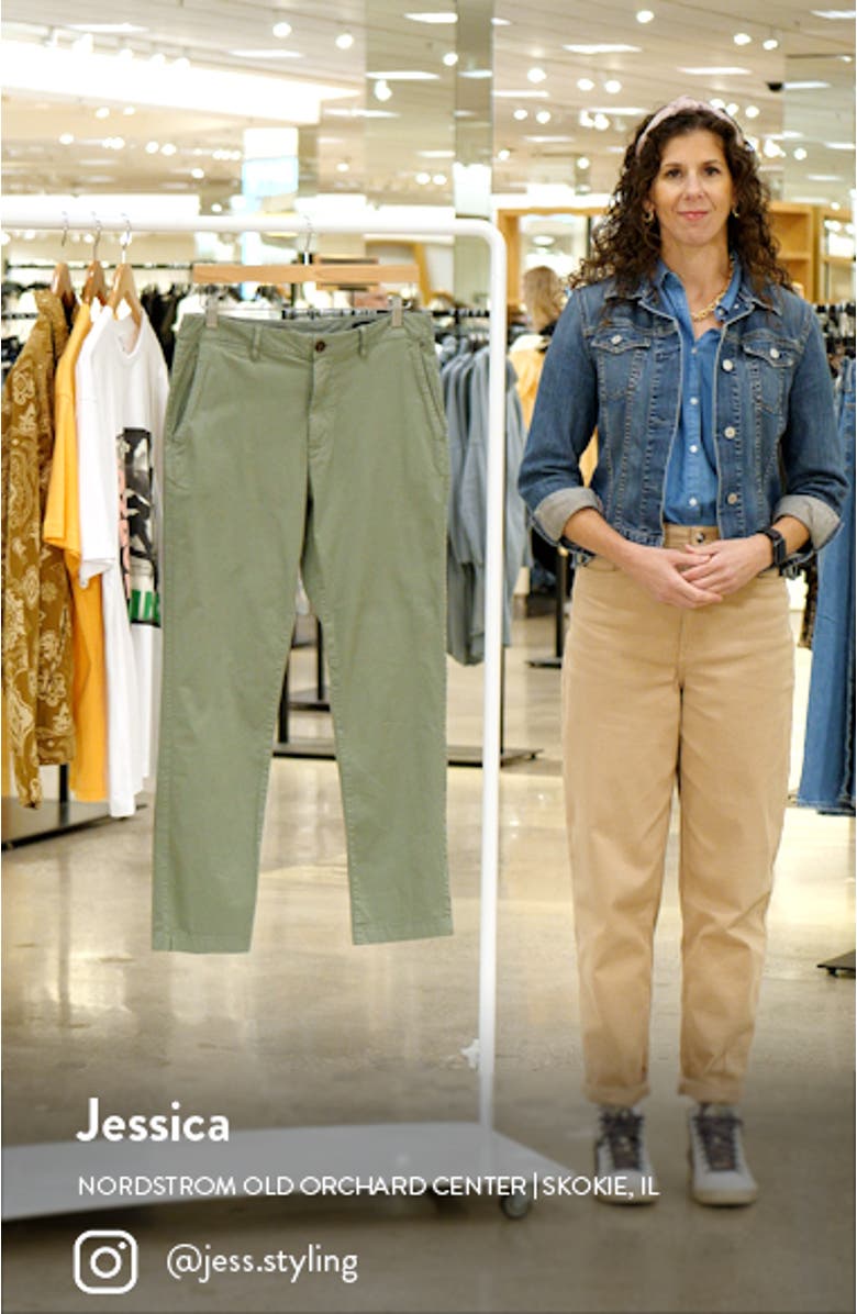 Washed Stretch Twill Chino Pants, sales video thumbnail
