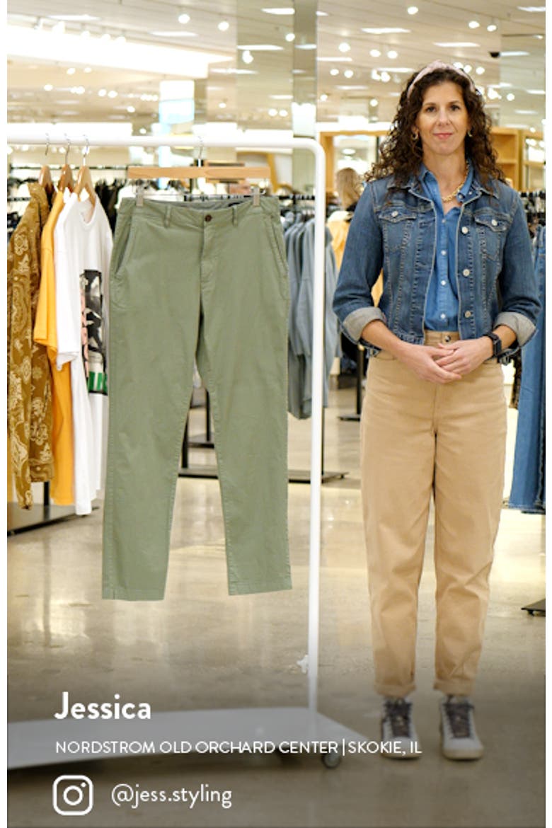 Washed Stretch Twill Chino Pants video