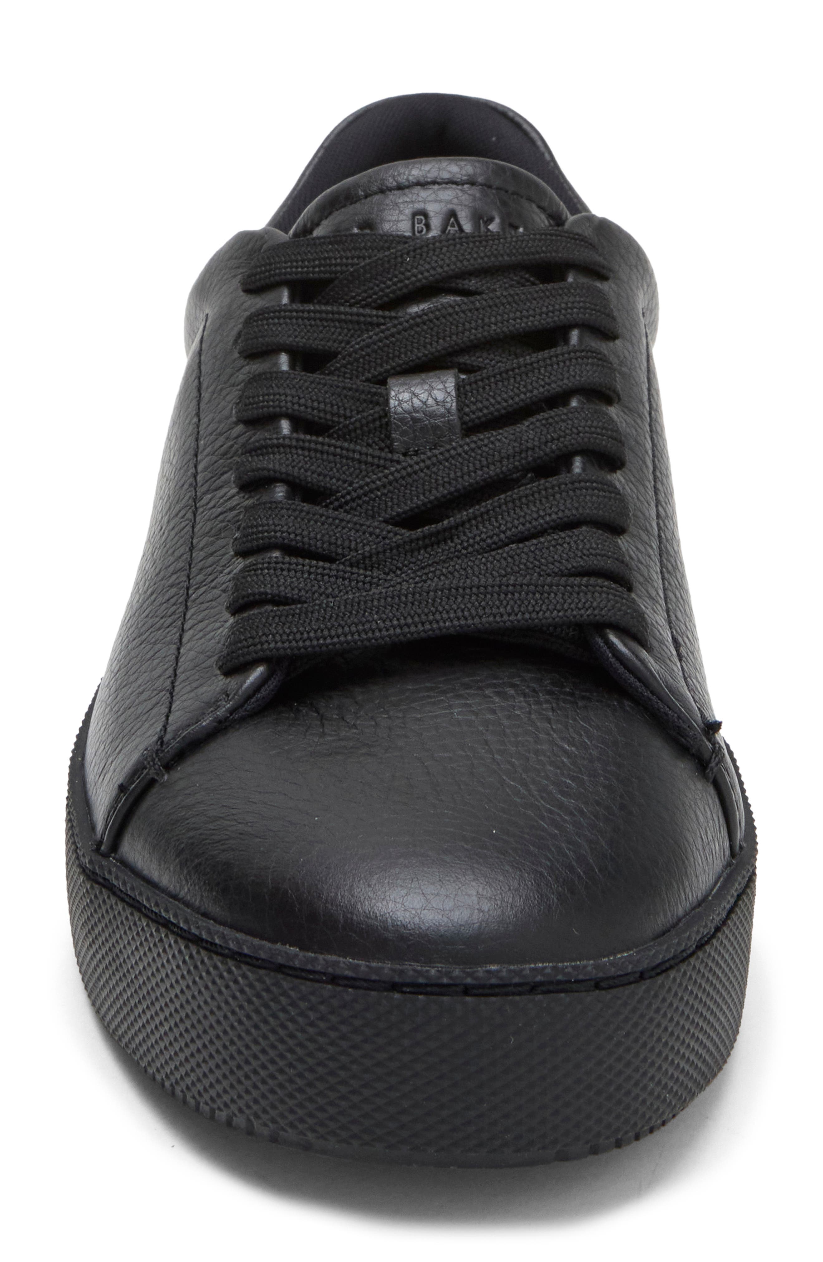 Dresden Leather Sneaker, Alternate, color, BLACK