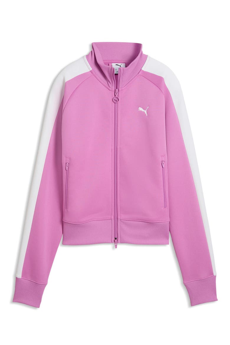 T7 Always On Crop Track Jacket, Alternate, color, MAUVE POP
