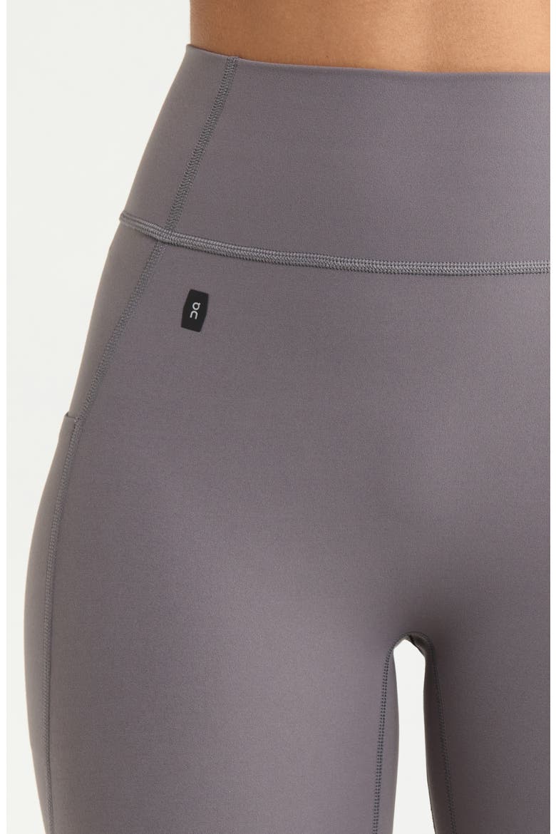 High Waist 7/8 Studio Tights, Alternate, color, EMBER