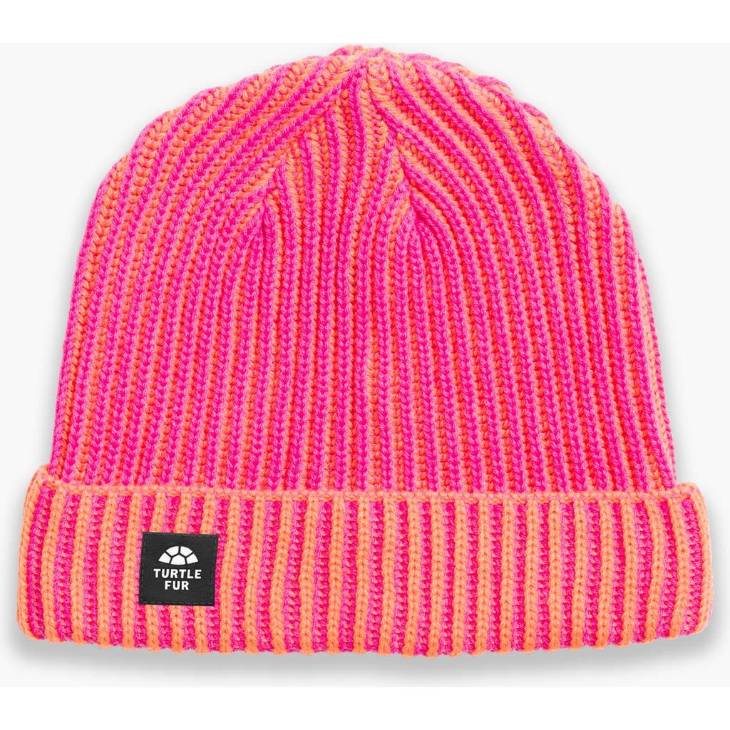 Turtle Fur Sugarshack Watch Cap, Mint In Pink