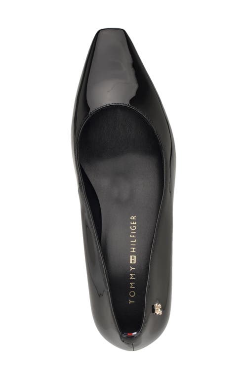 Tommy Hilfiger Opheili Block Heel Pump In Black