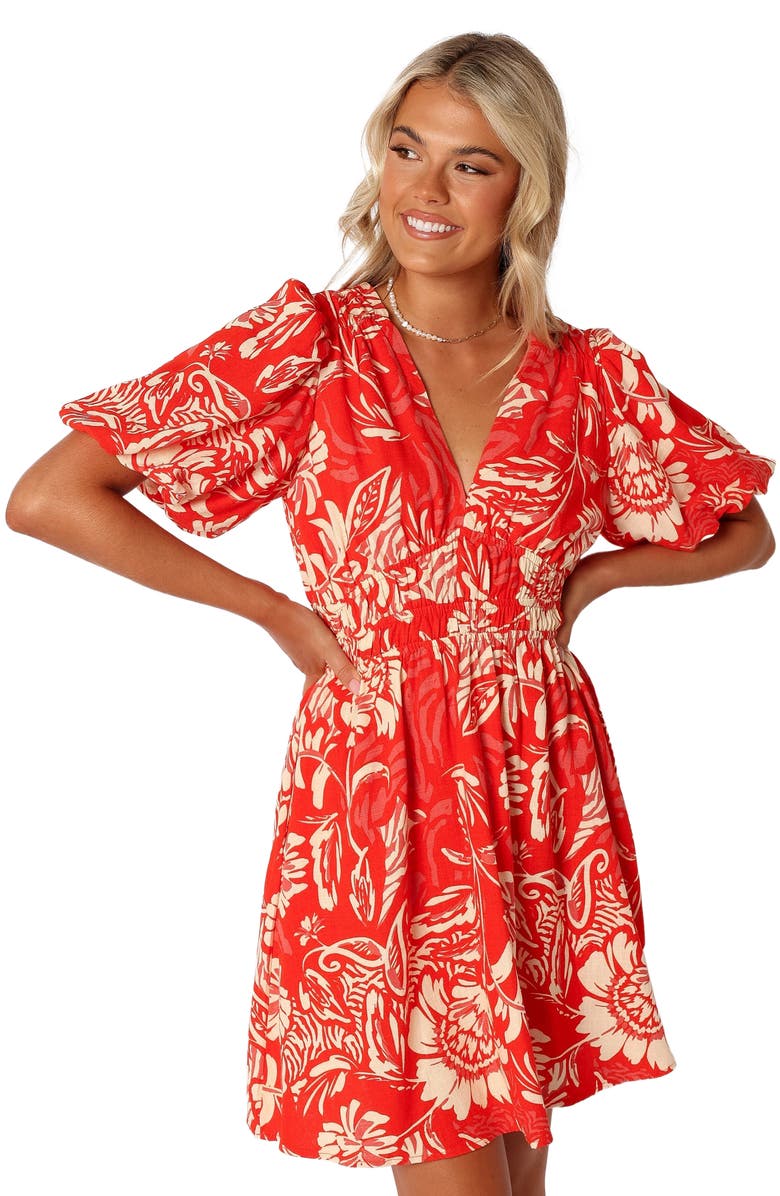 Petal & Pup Lochi Print Minidress, Alternate, color, 