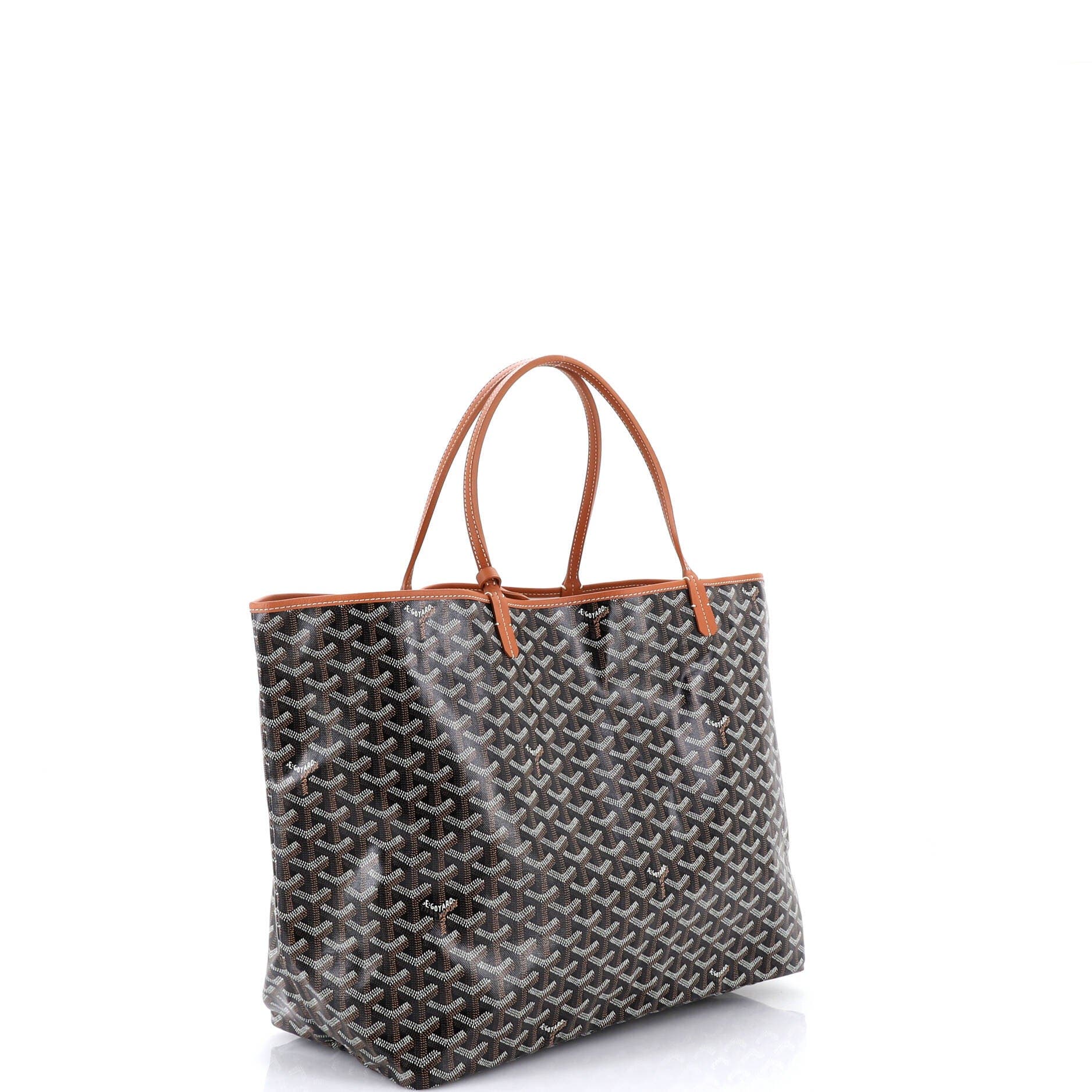 Pre-Owned Goyard Saint Louis Tote Coated Canvas GM, Alternate, color, Brown