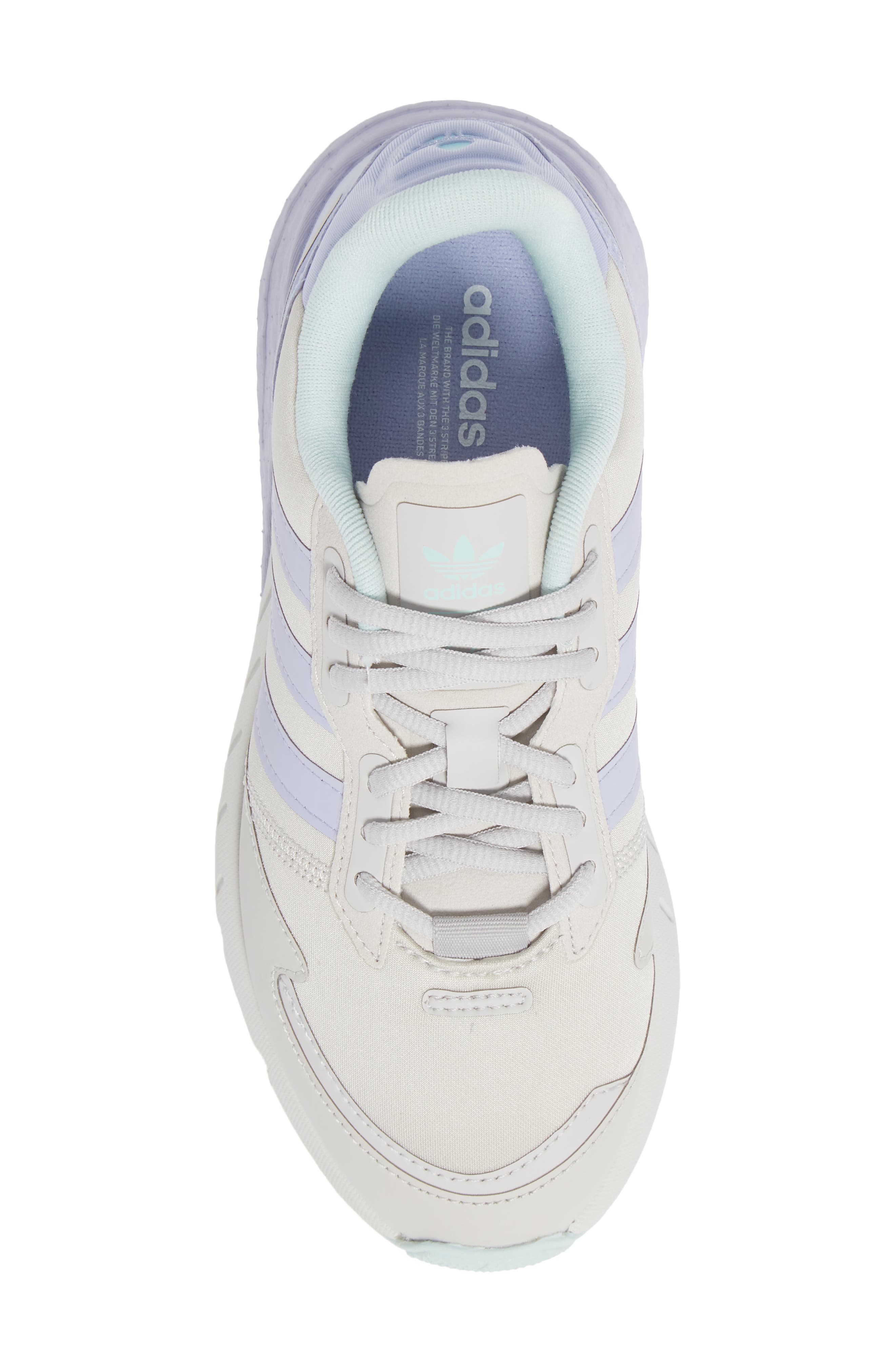 ZX 1K Boost Sneaker, Alternate, color, GREY/ VIOLET/ HALO MINT
