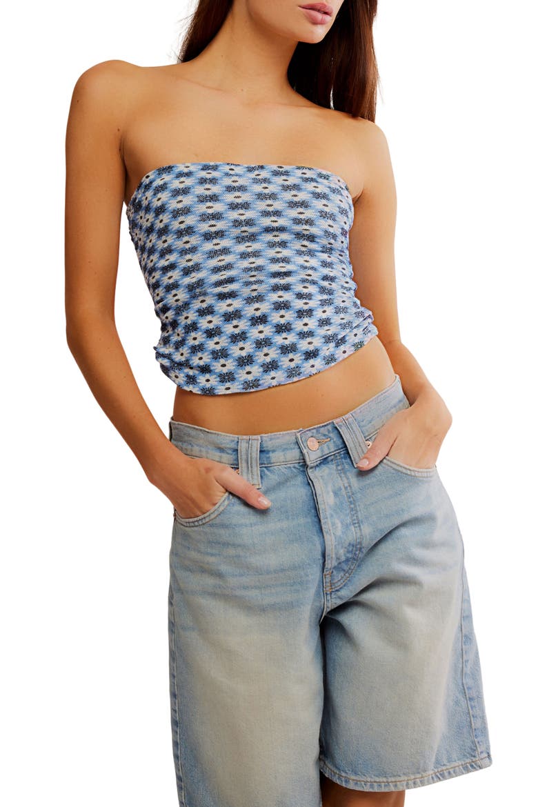 Boulevard Floral Cotton Knit Tube Top (Women) | Nordstromrack
