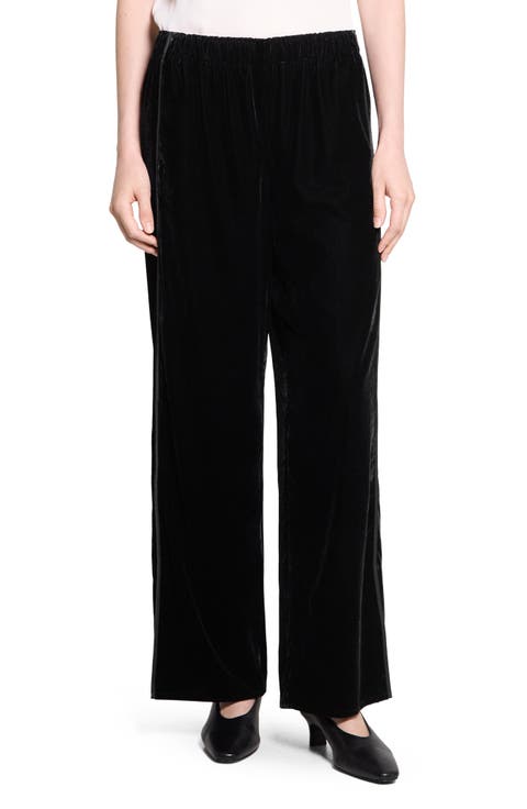 Velvet Slit Po Pants