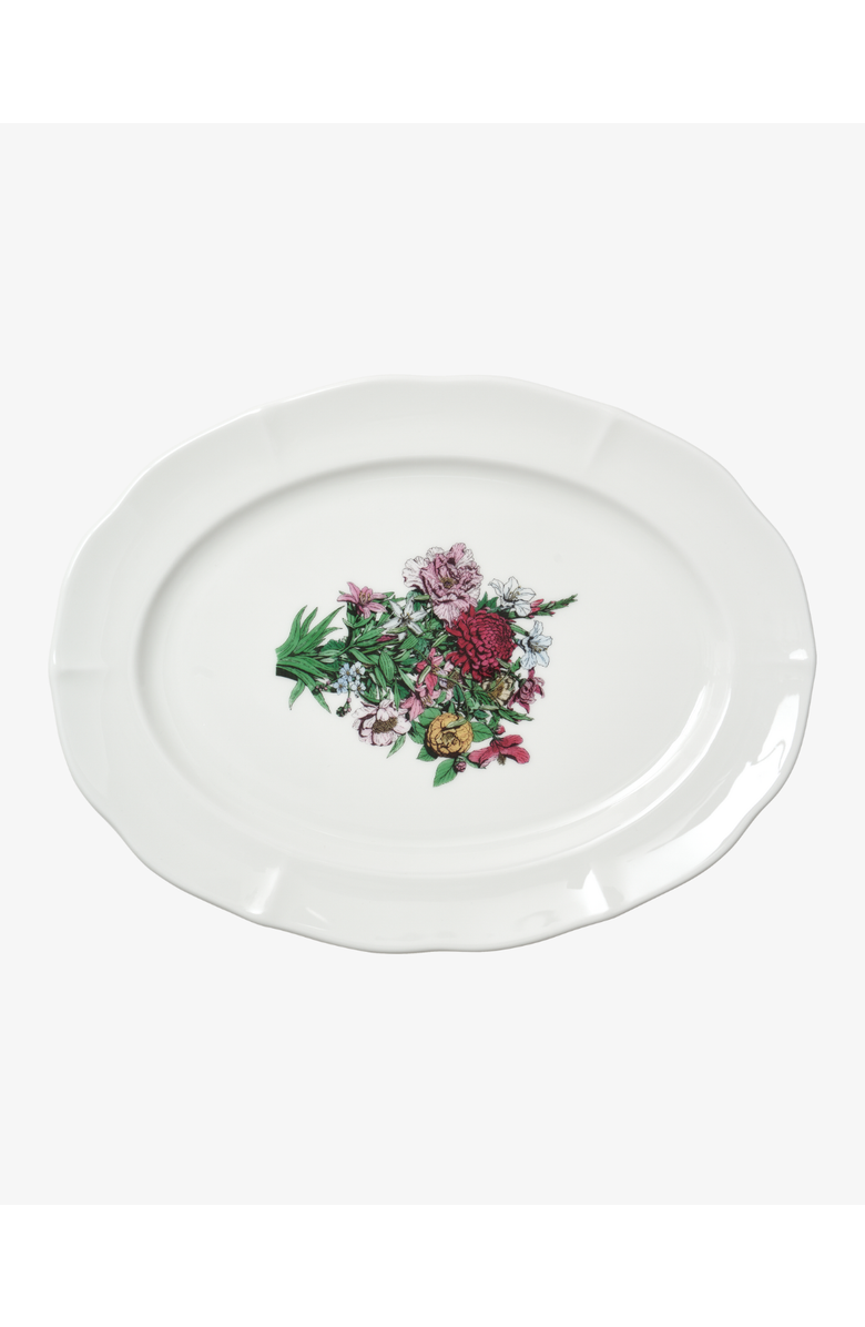 Hankook 1943 Thibaud Herem Objet Oval Platter, Main, color, White