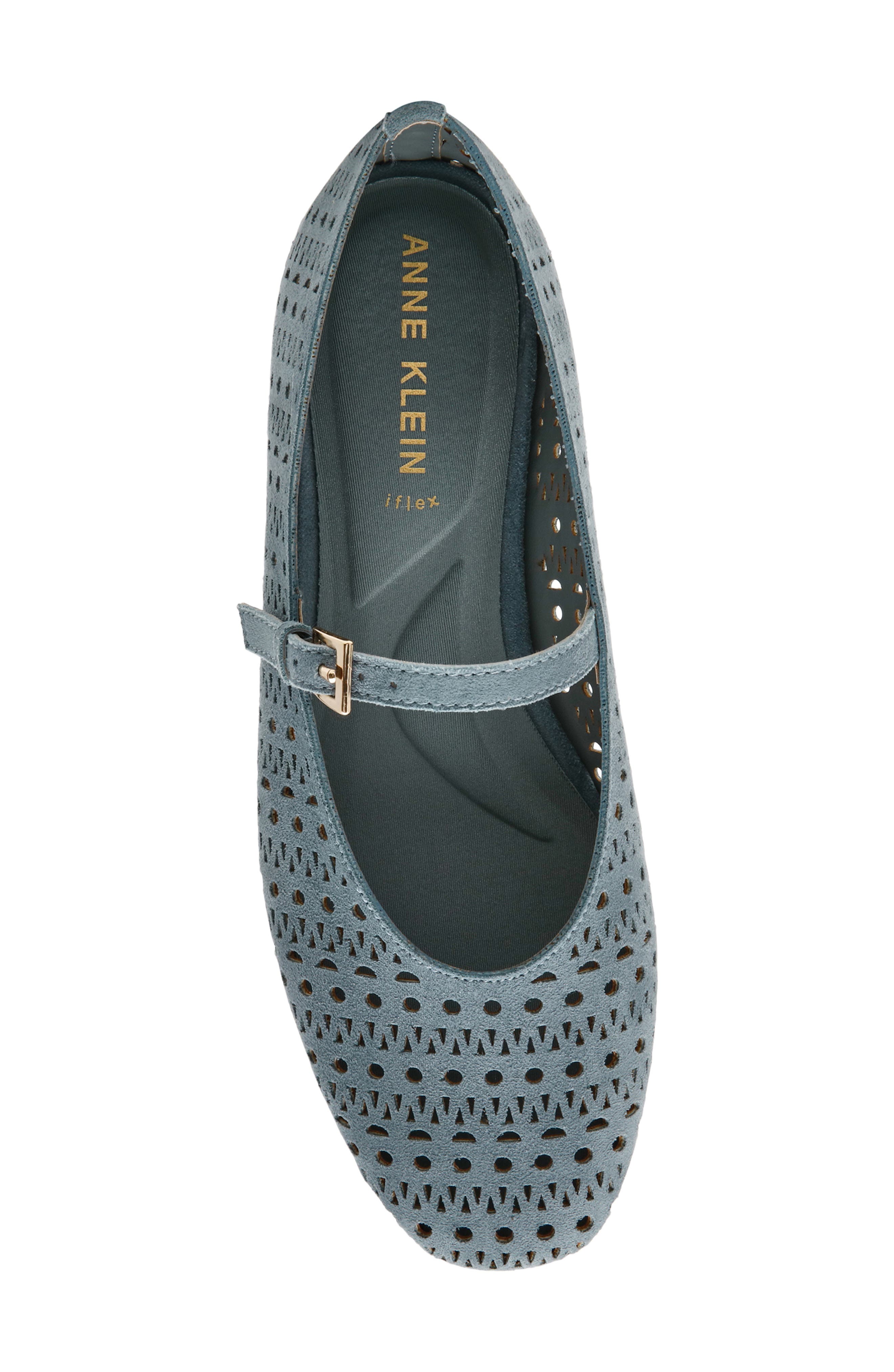 Connie Mary Jane Flat, Alternate, color, BLUE