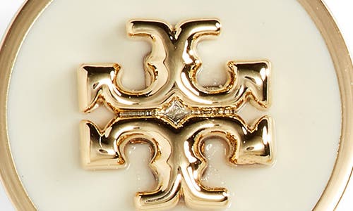Tory Burch Kira Enamel Circle Stud Earrings In Gold