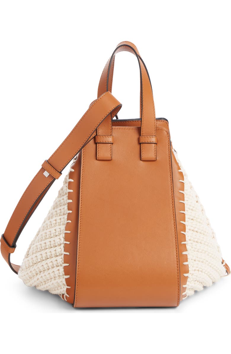 Loewe Small Hammock Cotton & Leather Hobo, Alternate, color,