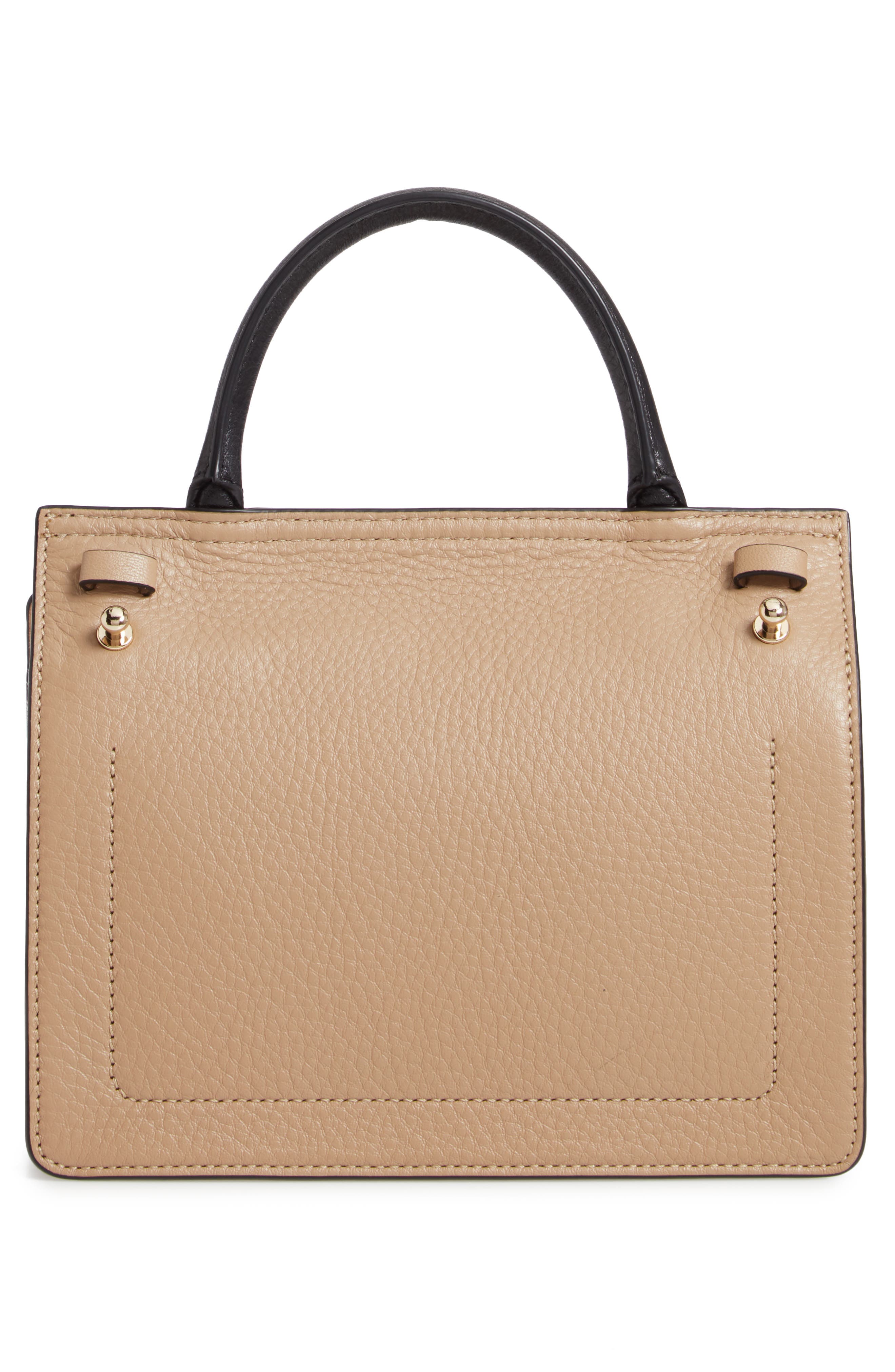 Mini Prism Convertible Satchel, Alternate, color, ALMOND/ TRUE BLACK/ DARK WINE
