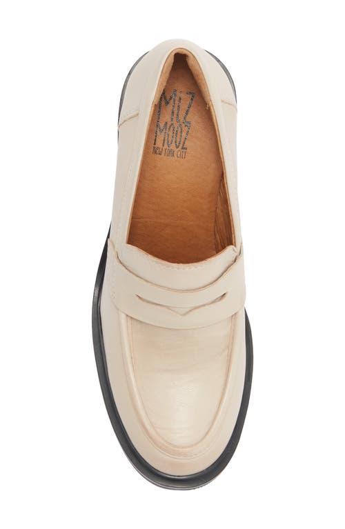 Miz Mooz Day Block Heel Penny Loafer
