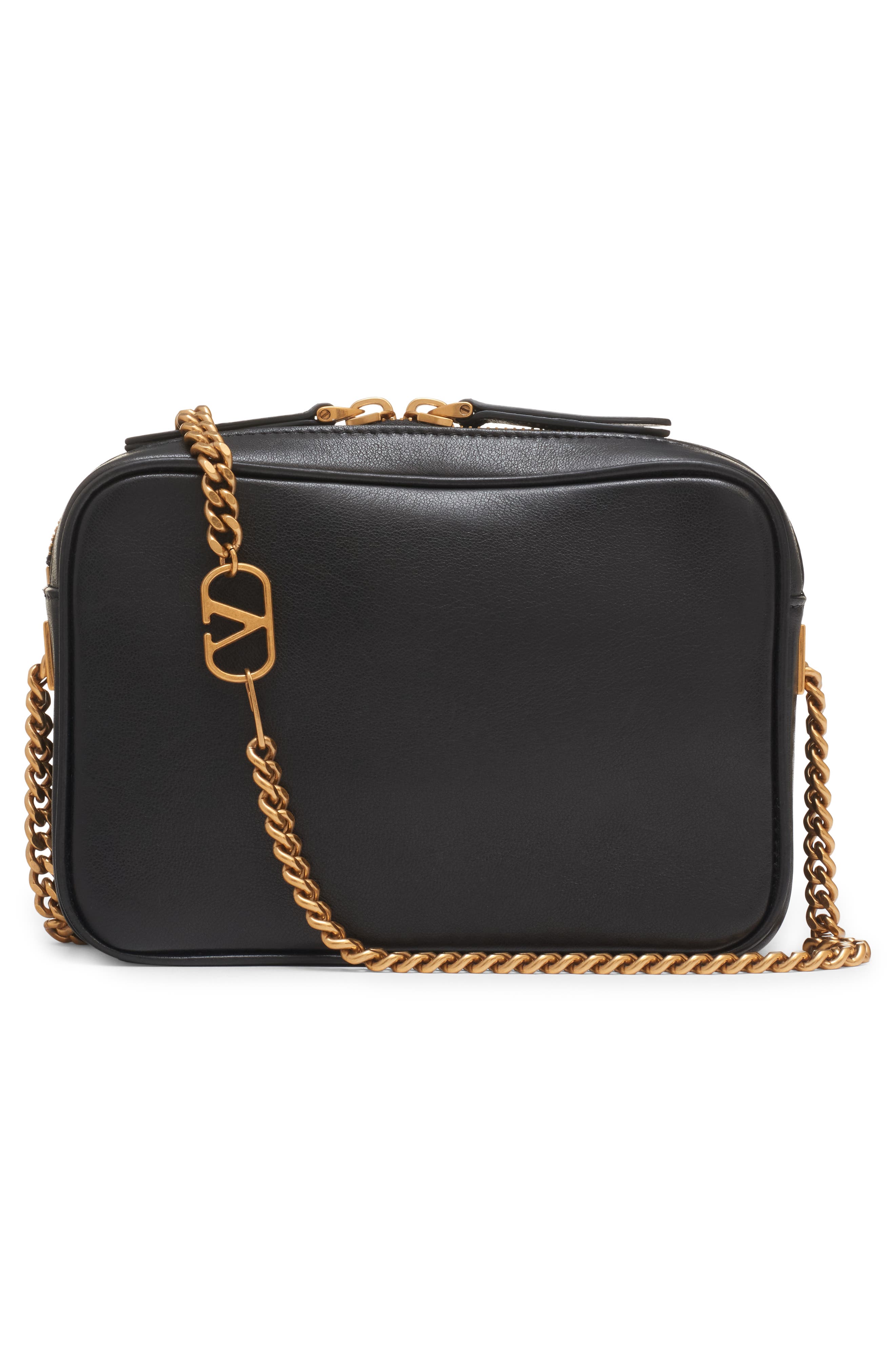 Valentino Garavani Viva Superstar Leather Belt Bag, Alternate, color, Nero/ Spice