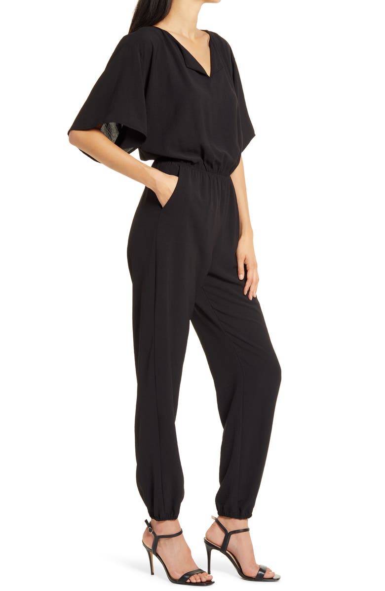 Fraiche by J Split Neck Jumpsuit, Alternate, color, 