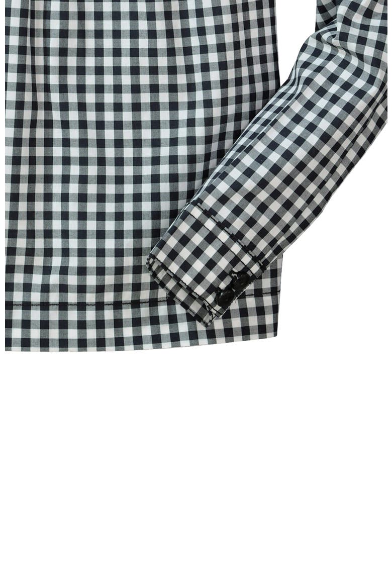 Girls' Ruffle Yoke Blouse, Toddler, Alternate, color, Black Gingham