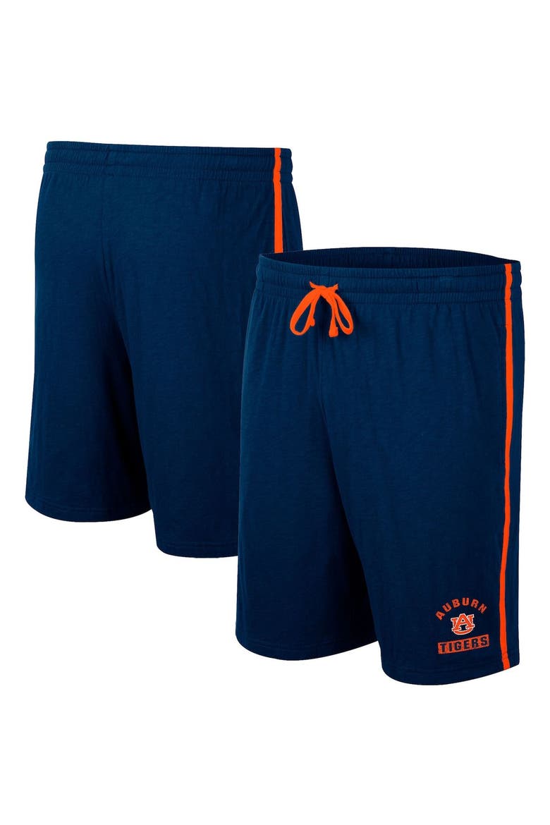 Men's Colosseum Navy Auburn Tigers Thunder Slub Shorts, Main, color, Navy